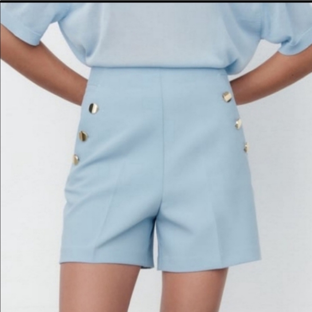 Zara blue shorts